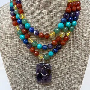 😍FALL/25😊 Multi Stone Semi-Precious Necklace